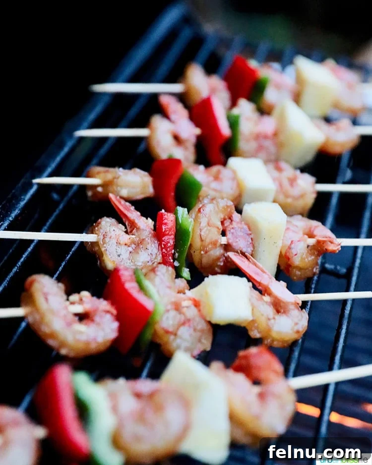 Pineapple Shrimp Kabobs 9 Shrimp Skewers on the Grill