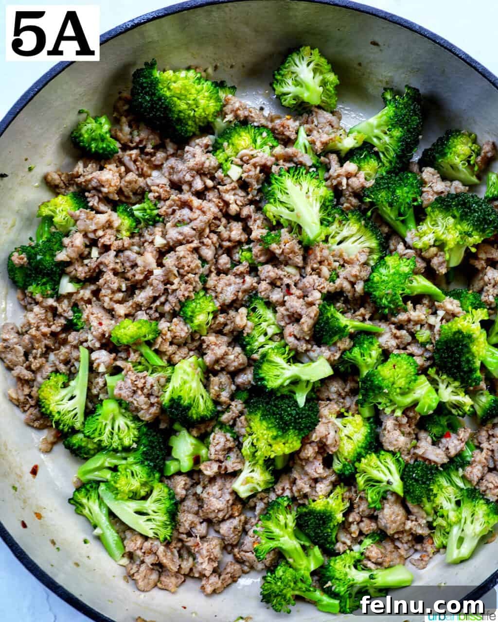 Adding broccoli