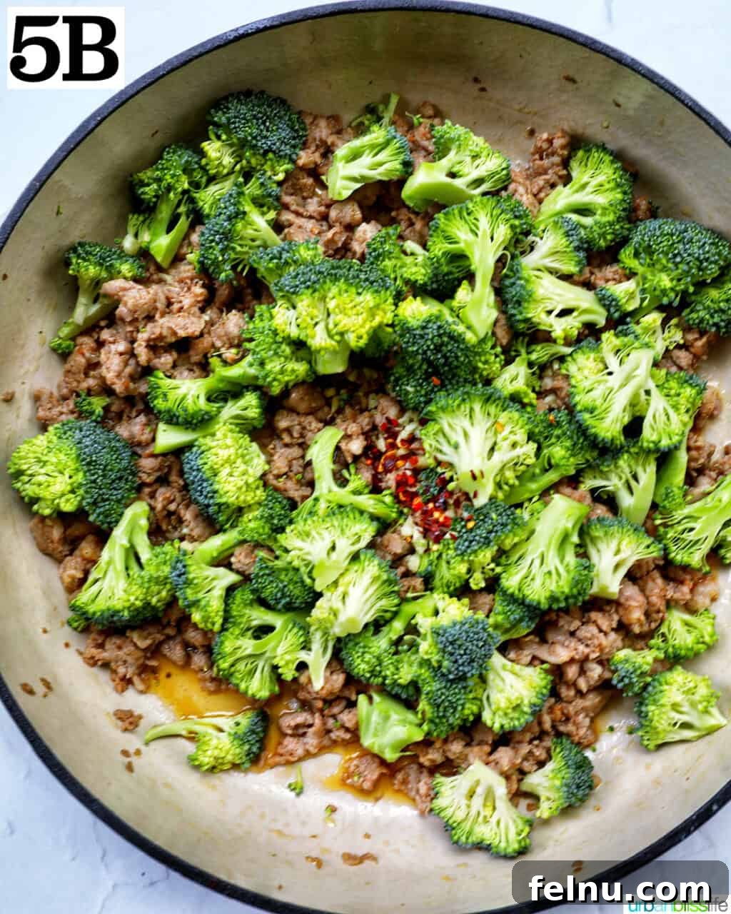 Adding red pepper flakes