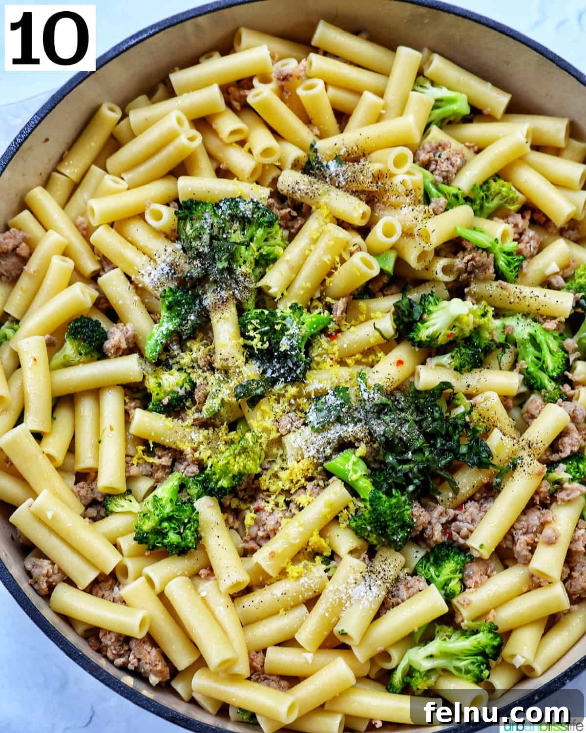 Final dish in skillet