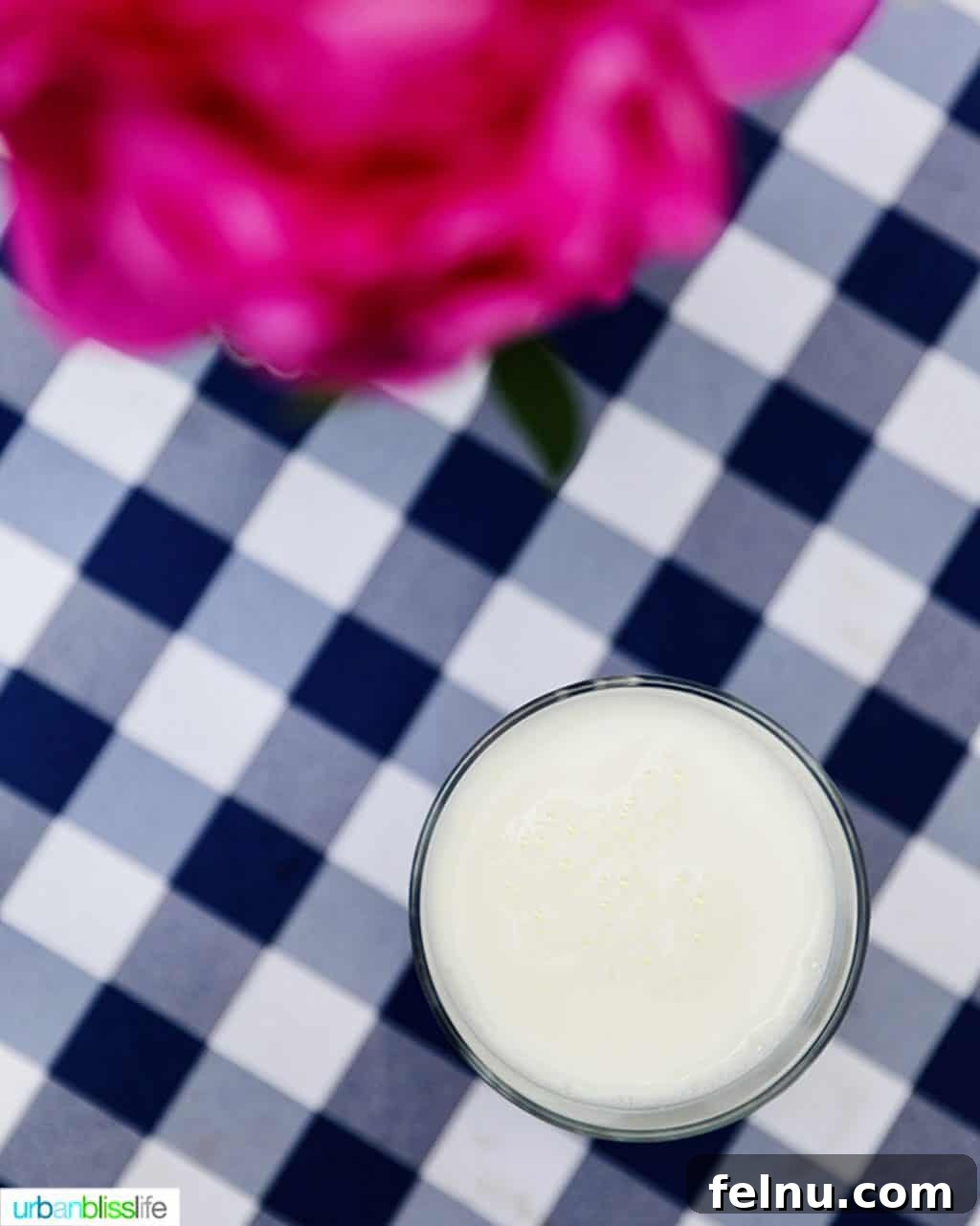 Elevate Your Everyday with Ultra-Filtered Milk 3 A close-up view of ultra-filtered milk poured into a clear glass, showcasing its pristine white color.
