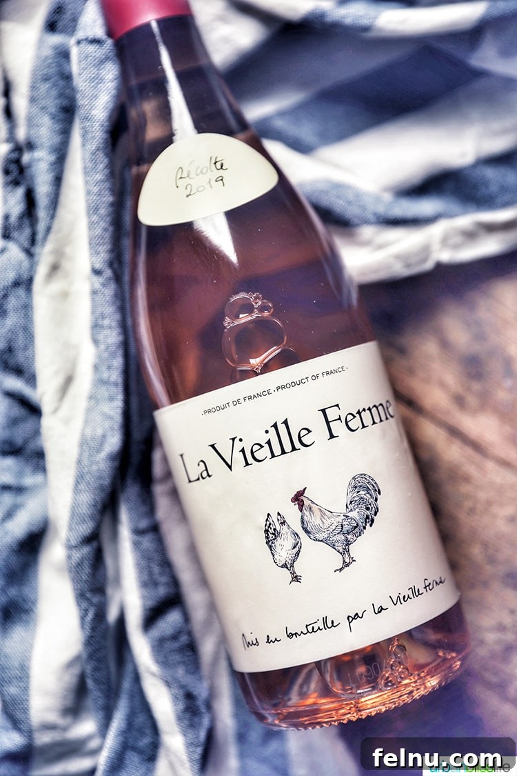 Toast to Summer: 12 Perfect Rosés for National Rosé Day 7 A bottle of La Vieille 2019 Rosé, depicting its classic French label and pale pink hue, suggesting elegance and freshness.