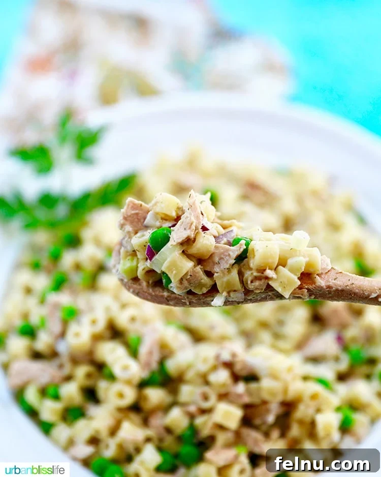 Creamy Tuna Pasta Salad 13 Spoonful of tuna pasta salad