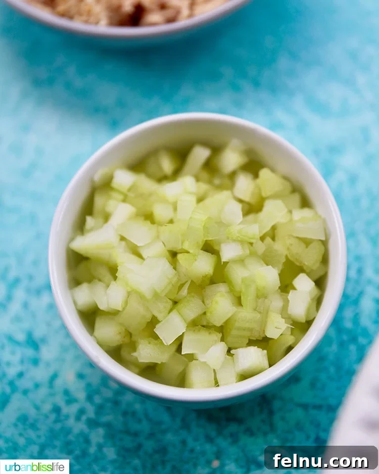 Creamy Tuna Pasta Salad 6 Chopped celery stalks