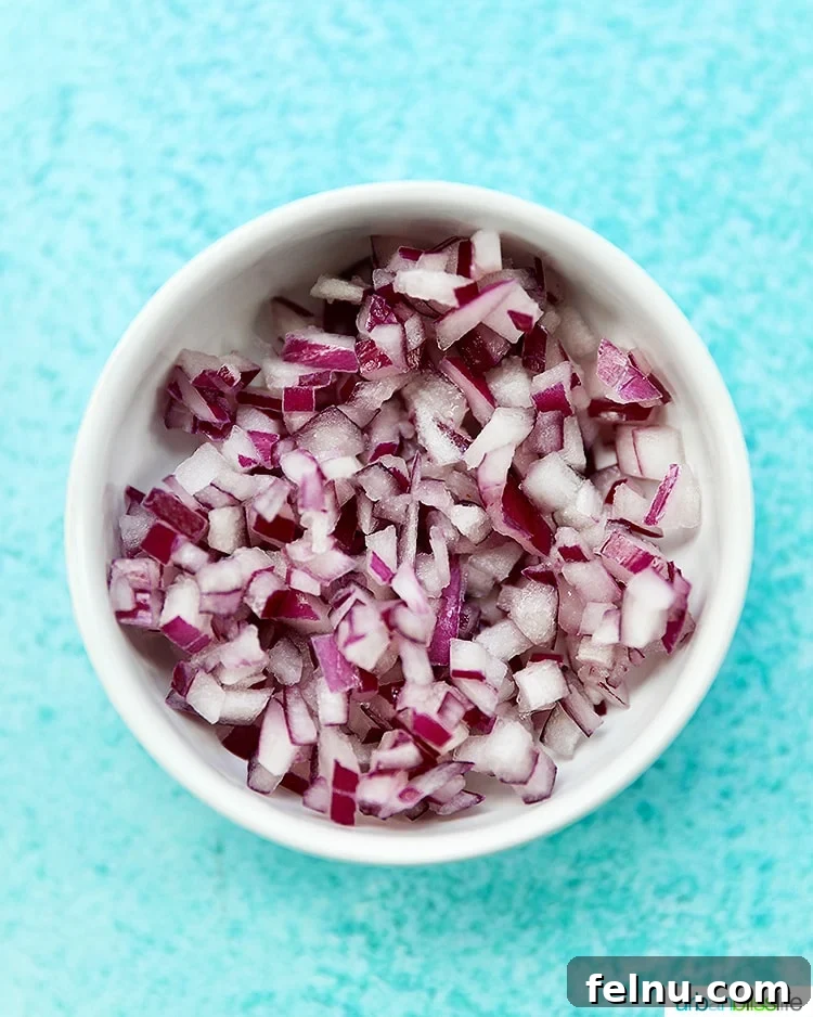 Creamy Tuna Pasta Salad 7 Minced red onions