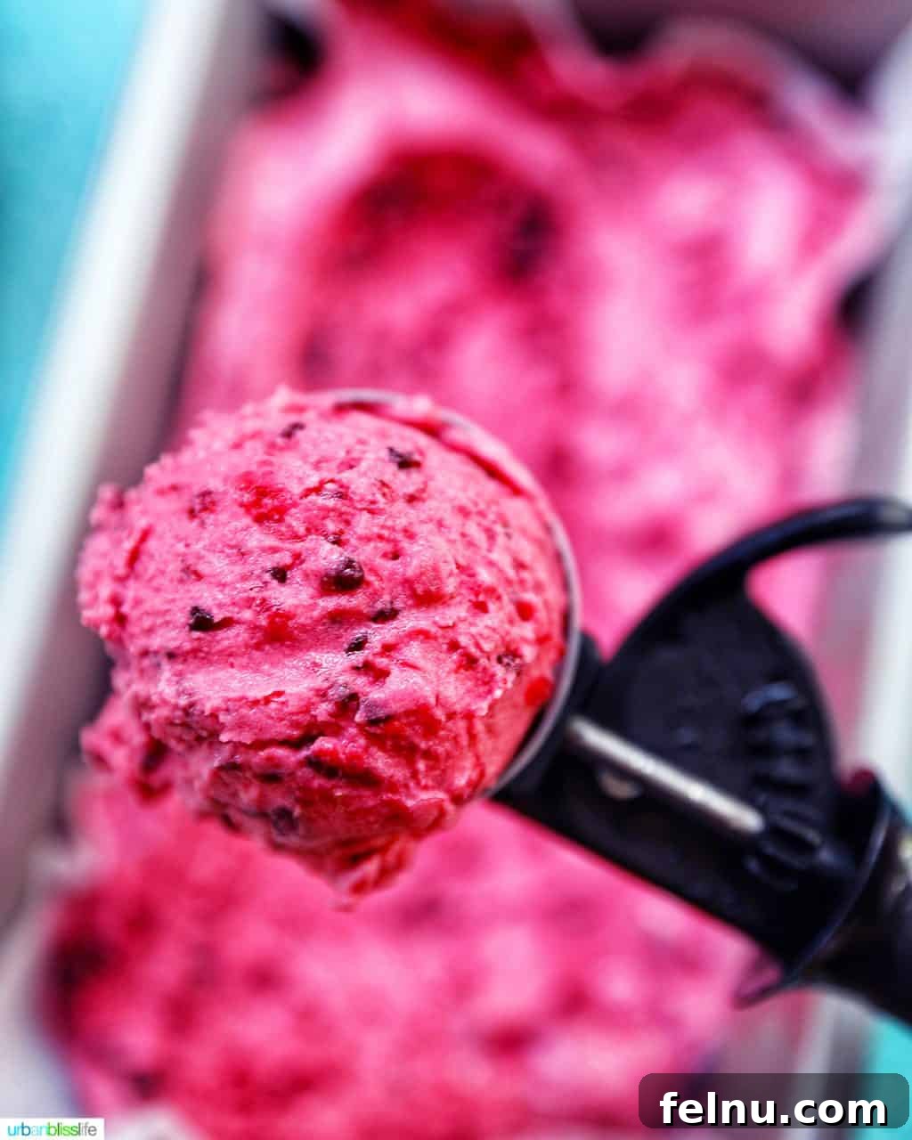 Dairy Free Mixed Berry Bliss 2 A delicious scoop of Dairy-Free Mixed Berry Ice Cream