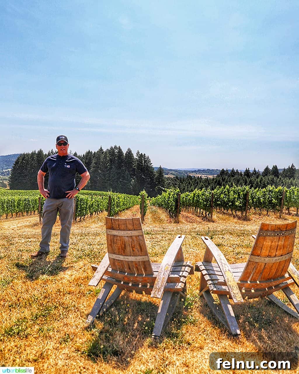 The Elysian Vineyard 3 Utopia Vineyard owner Dan Warnshuis, passionately discussing his winemaking philosophy amidst the tranquil vineyard setting.