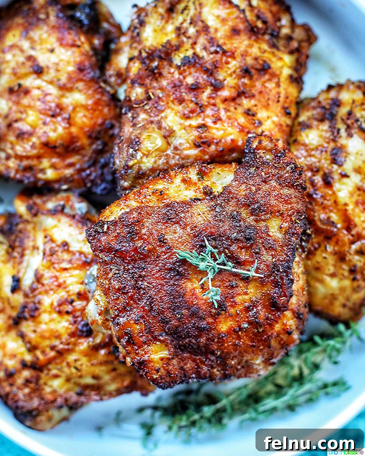 Crispy Paprika Chicken in the Air Fryer 3 Close-up of perfectly cooked Air Fryer Paprika Chicken