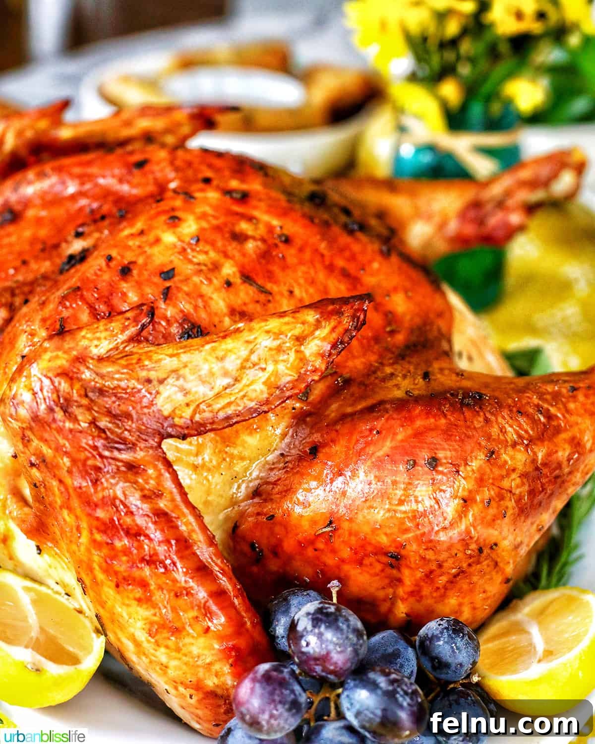 Our Intimate Thanksgiving Feast 4 side of Thanksgiving turkey