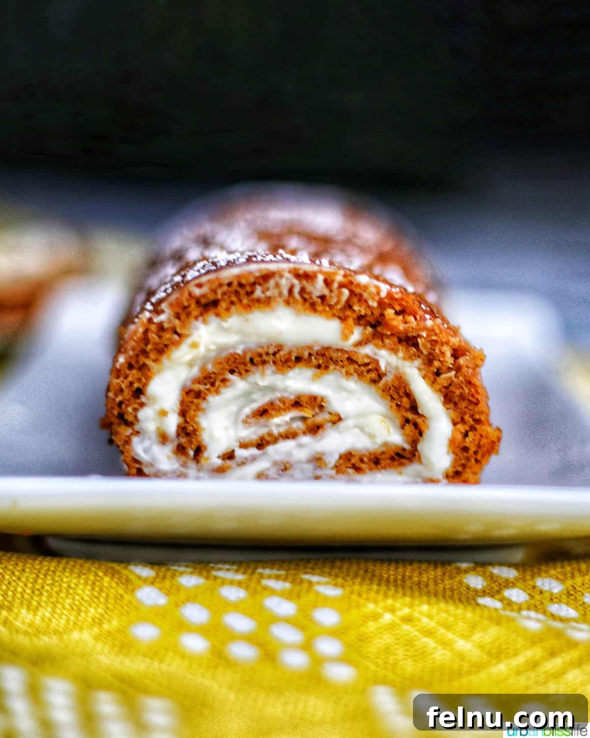 Pumpkin Cream Cheese Swirl Log 2 Delicious Pumpkin Cream Cheese Roll