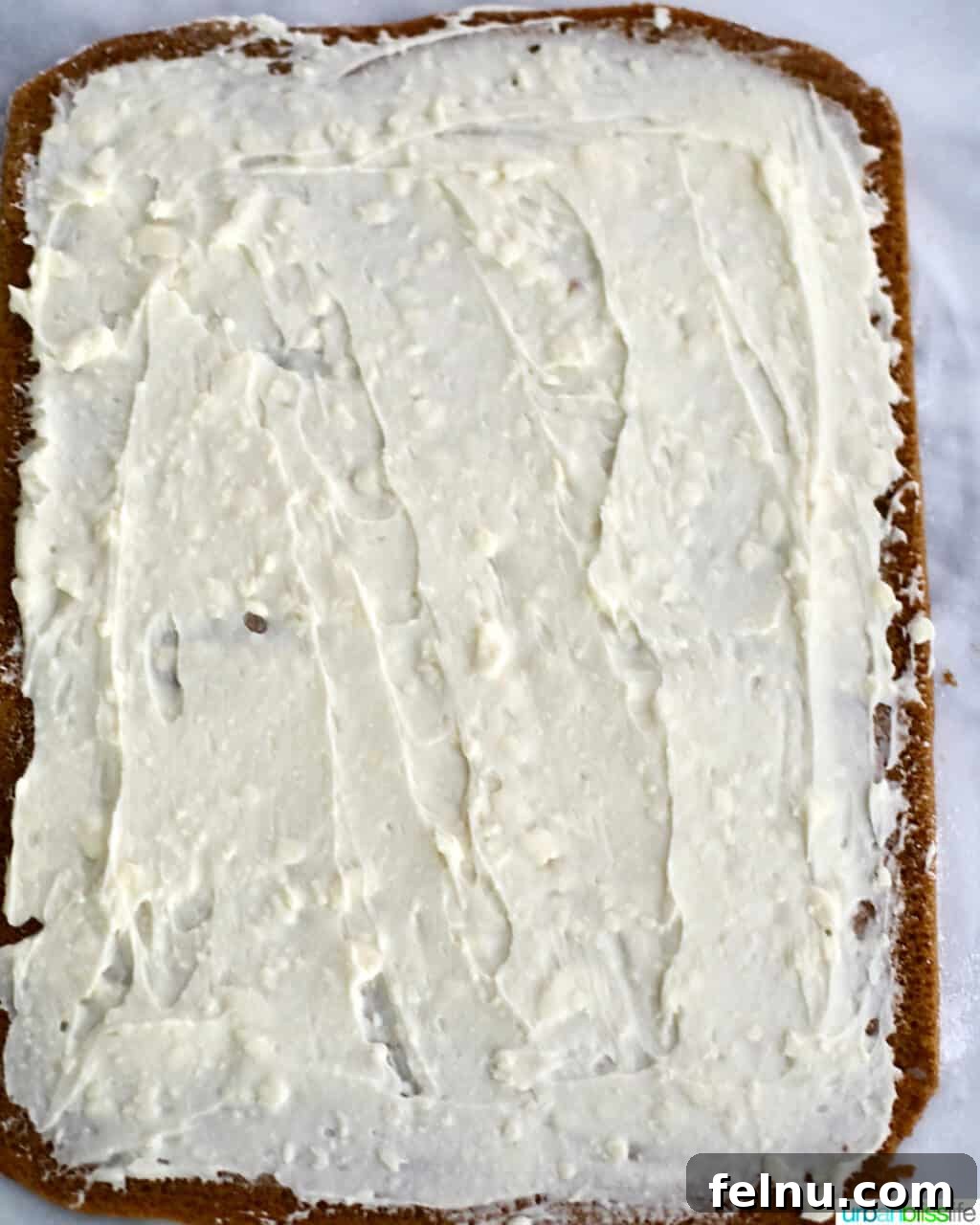 Pumpkin Cream Cheese Swirl Log 9 Spreading Cream Cheese Filling