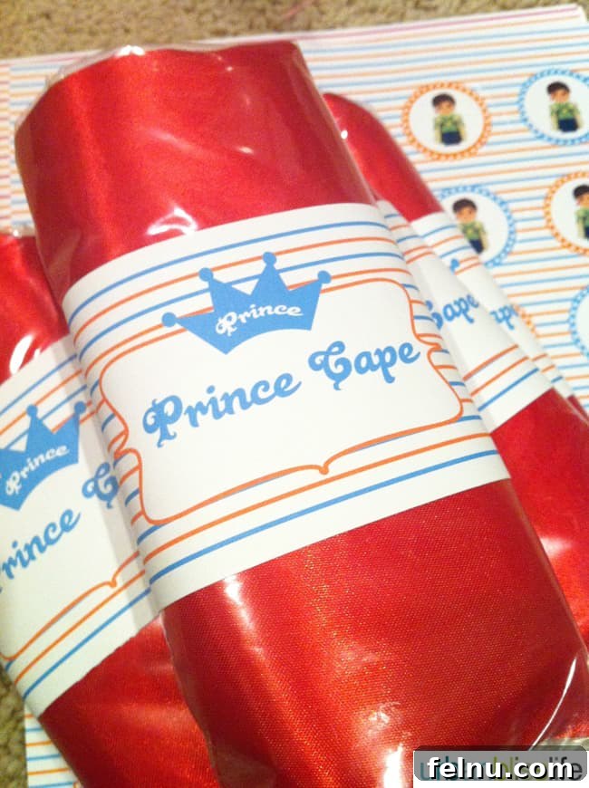 Princess Birthday Bash 3 Prince Cape