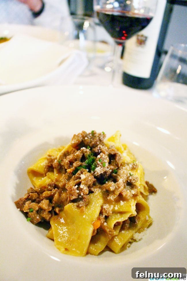 Portland's Top Romantic Dinner Spots 25 Delightful Pappardelle pasta dish at Mucca Osteria restaurant in Portland, Oregon