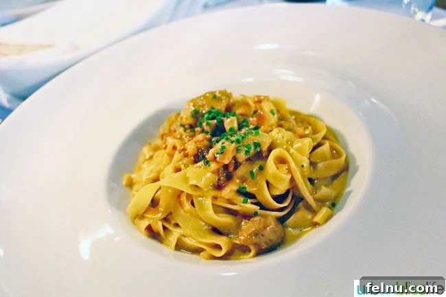 Portland's Top Romantic Dinner Spots 29 Fresh Tagliatelle pasta at Mucca Osteria restaurant in Portland, Oregon