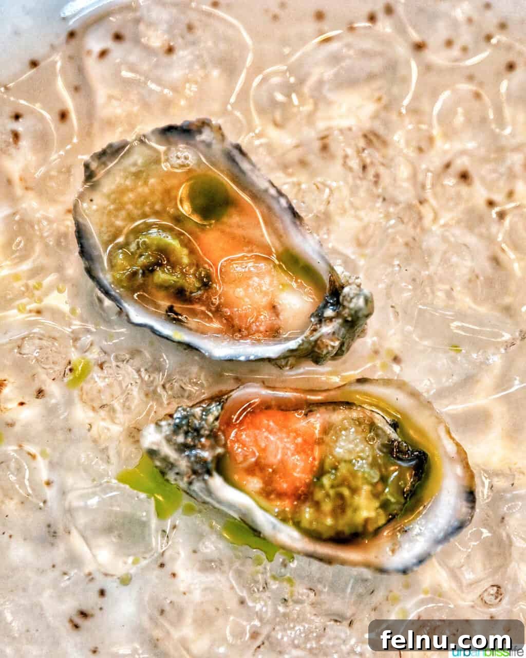 Portland's Top Romantic Dinner Spots 41 Freshly shucked oysters presented elegantly at Quaintrelle restaurant in Portland, Oregon.