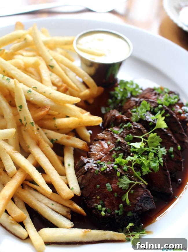 Portland's Top Romantic Dinner Spots 54 Classic Steak Frites at St Jack Restaurant and Bar in Portland, Oregon.
