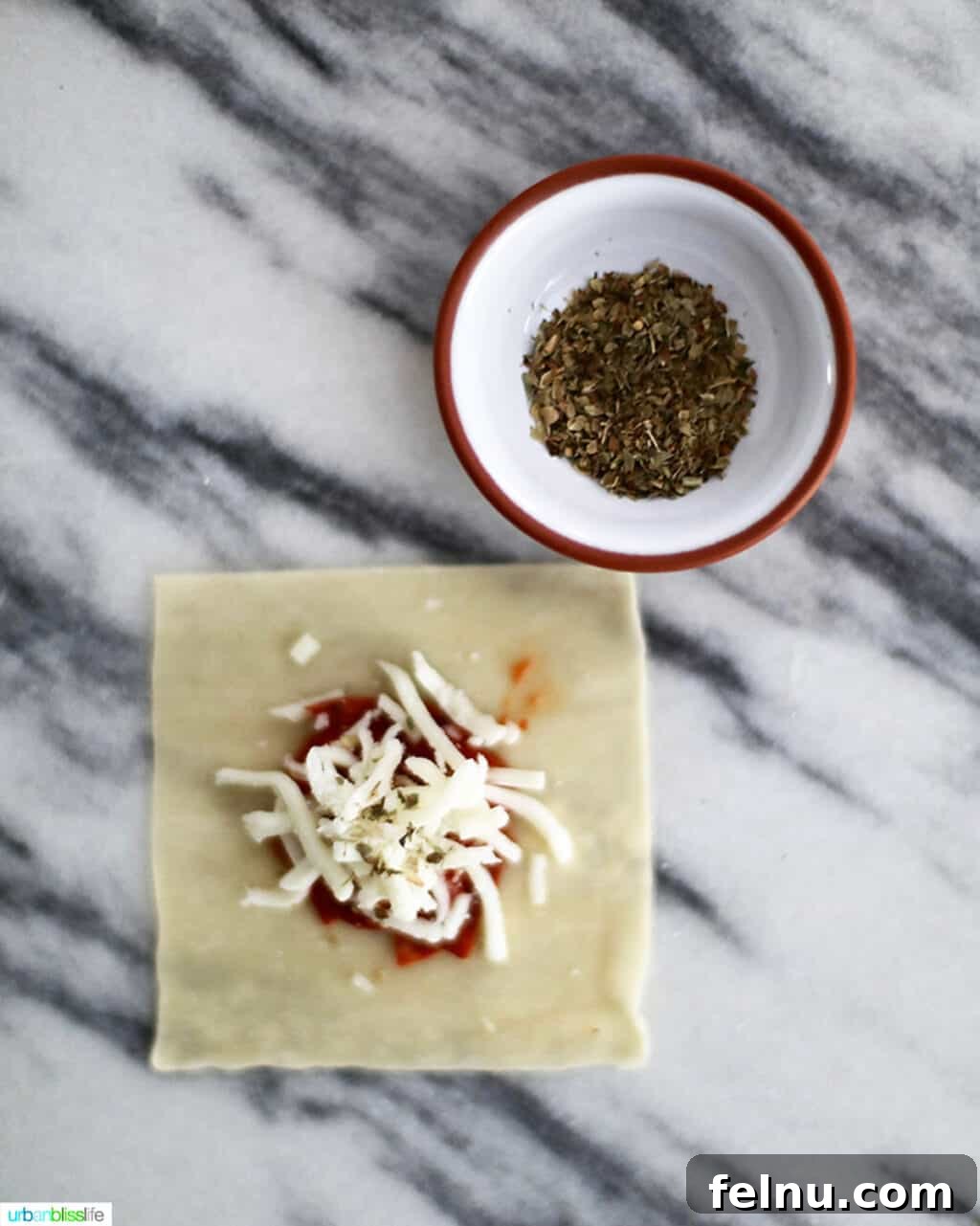 Crispy Air Fryer Pizza Rolls 9 assembling air fryer pizza rolls