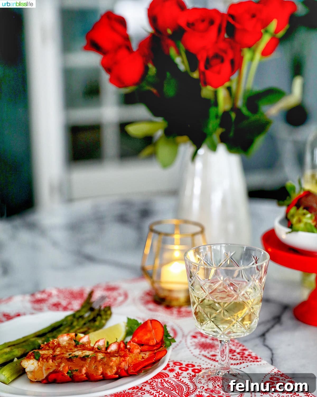 Air Fryer Lobster Tails
Air Fryer Lobster Delight 3 Air fryer lobster tail served with asparagus and a glass of white wine