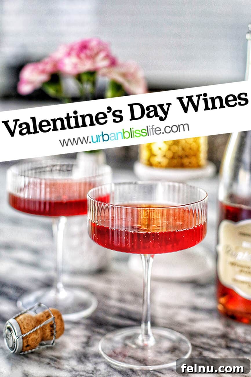 Perfect Wines for Valentines Day 12 Valentine's Day Wines main image with text overlay