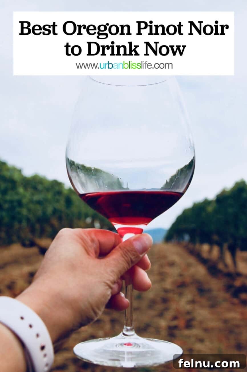 Top Oregon Pinot Noir Picks for Your Next Dinner Party 2 Hand toasting with Oregon Pinot Noir in a lush vineyard