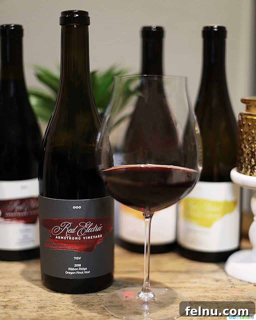 Top Oregon Pinot Noir Picks for Your Next Dinner Party 7 Bottle and glass of Red Electric TGV Oregon Pinot Noir