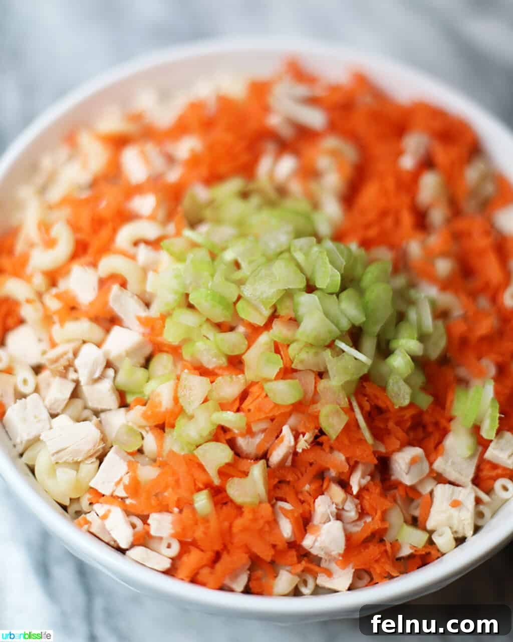Filipino-Style Macaroni Salad 7 Filipino Macaroni Salad - veggies