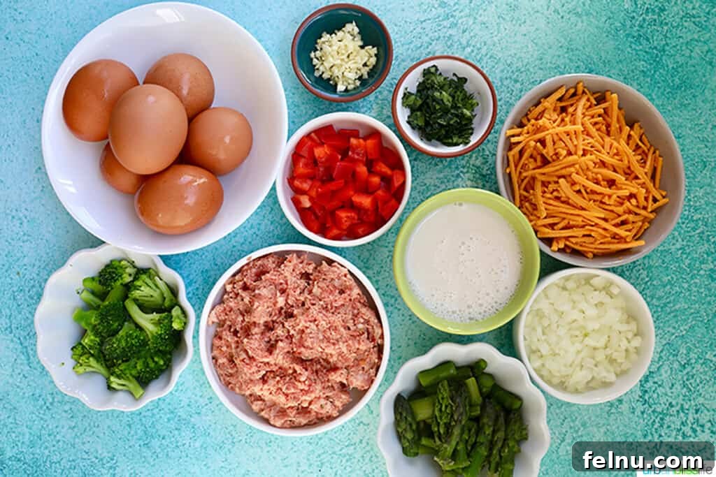 Sausage and Spring Vegetable Frittata 4 Ingredients for Sausage Frittata