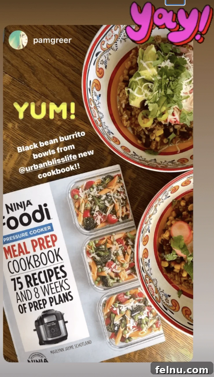 Mastering Ninja Foodi Pressure Cooker Meal Prep Cookbook 27 Another reader's social media post, sharing their positive experience with the Ninja Foodi cookbook.