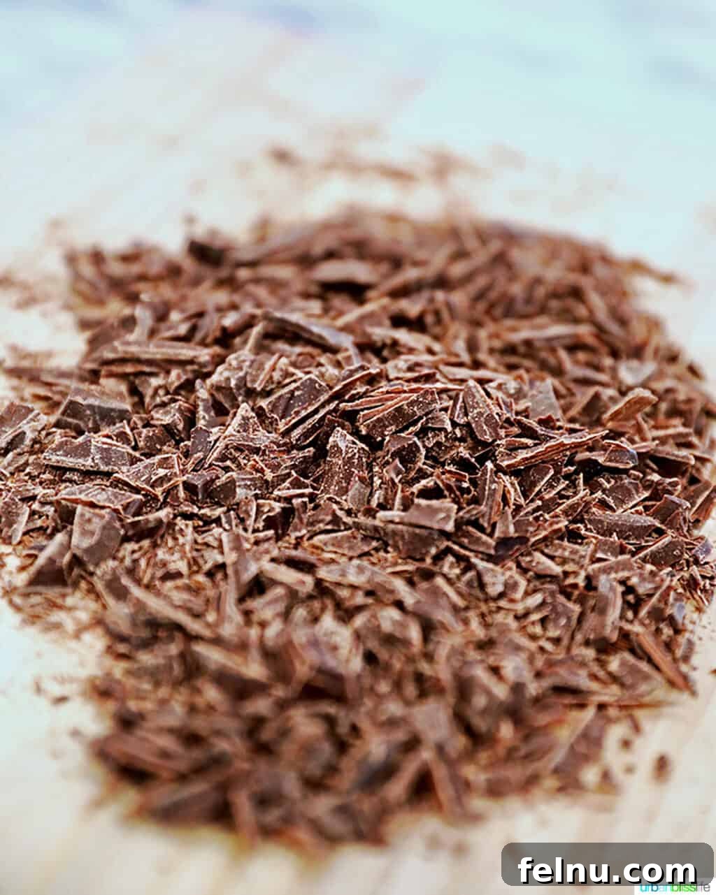 Decadent Dairy-Free Chocolate Chip Delight 6 Finely chopped dairy-free chocolate, ready to be added to the ice cream.