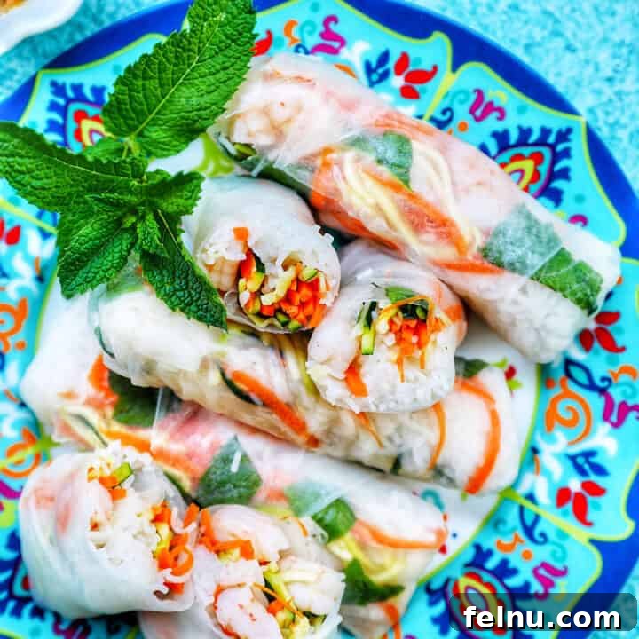 Shrimp Summer Rolls with Peanut Sauce
