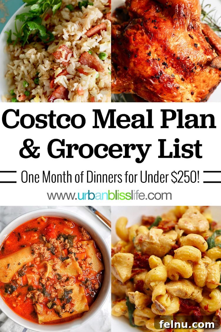 Costco's Complete Monthly Meal Solution 41 Costco Meal Plan and Grocery List
