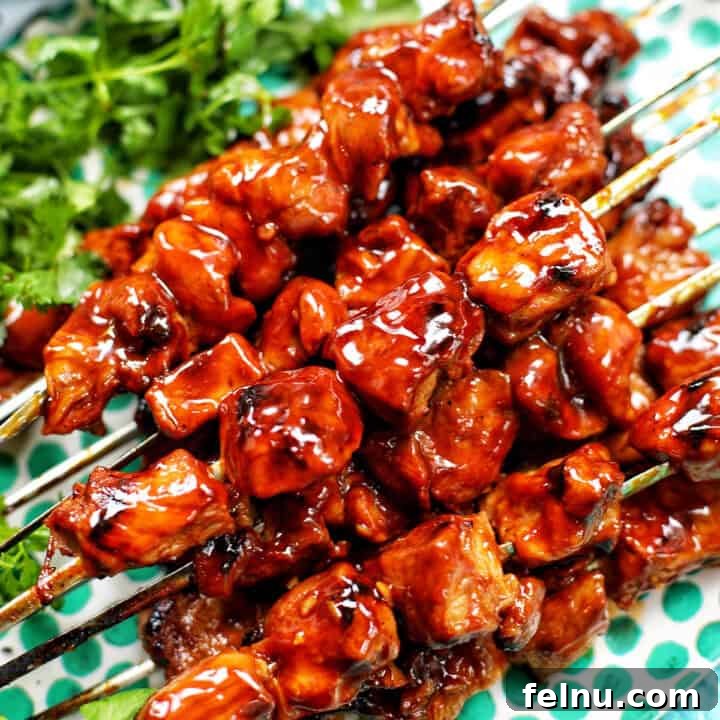 Filipino-Style Grilled Pork Skewers 16 Filipino pork BBQ skewers