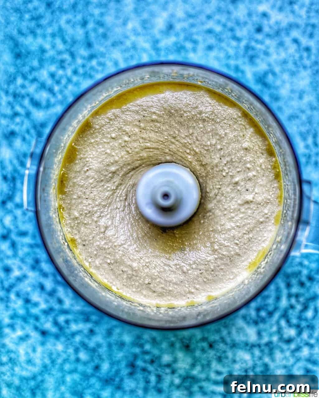 Hummus Blending in a Food Processor