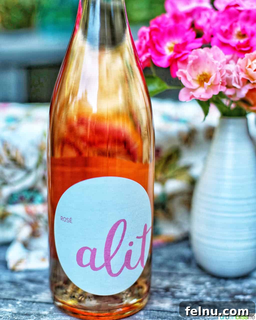 Bottle of Alit Wines Rosé