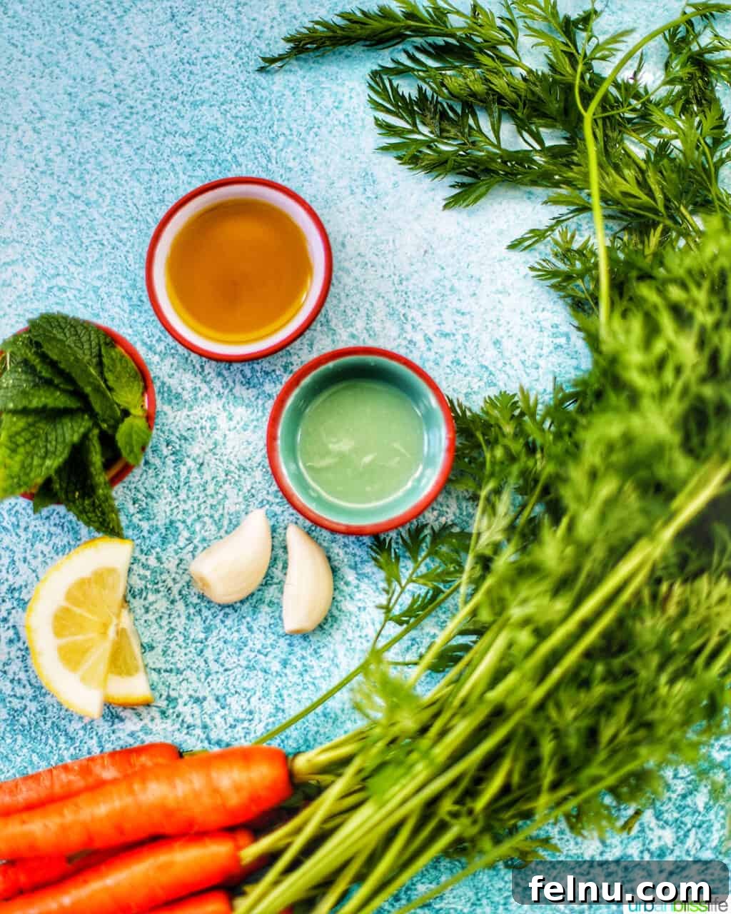 Carrot Top Pesto Ingredients
