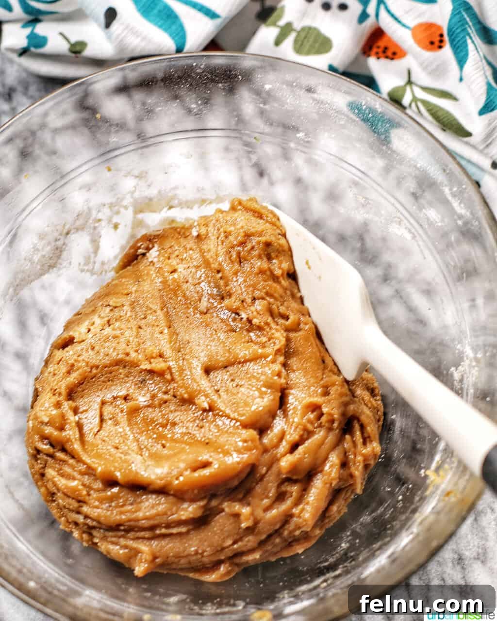 Golden Brown Butter Espresso Chocolate Chip Cookies 9 Bowl of cookie dough before adding chocolate chips