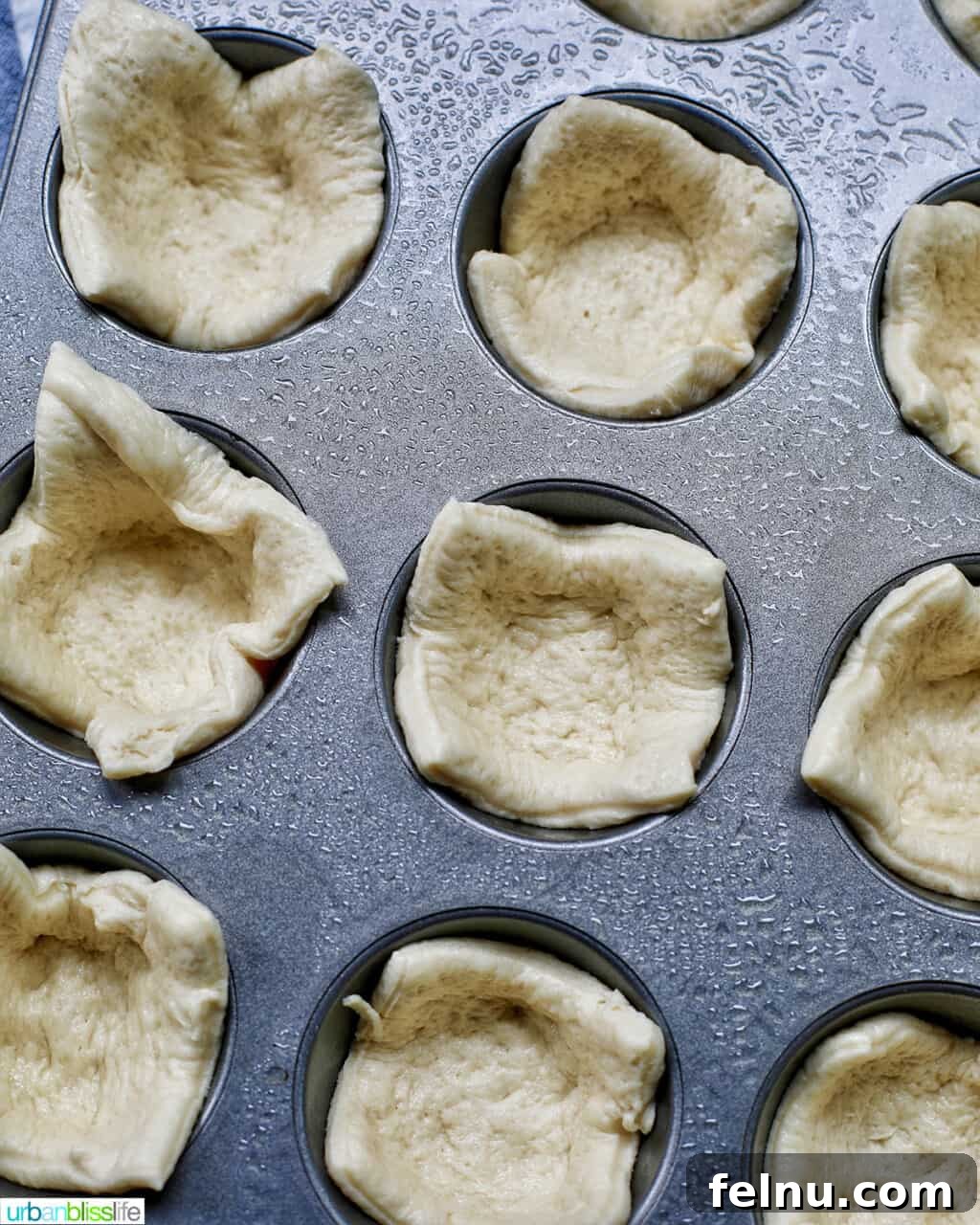 Effortless Pizza Bites 5 Pizza Crust Dough in Muffin Tins