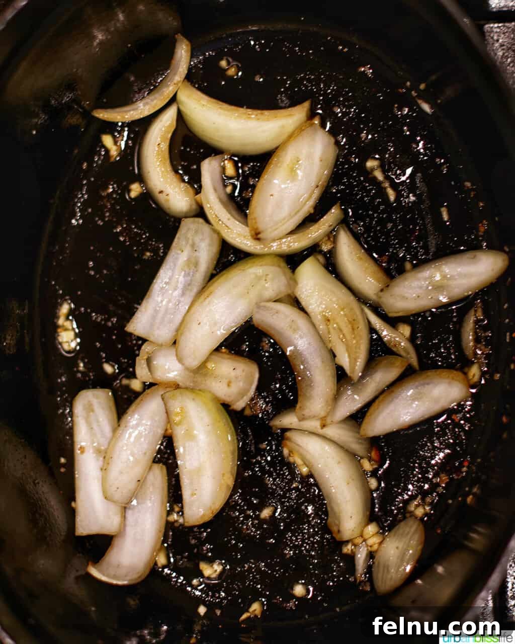 Succulent Dutch Oven Pot Roast 7 sauteing garlic and onions