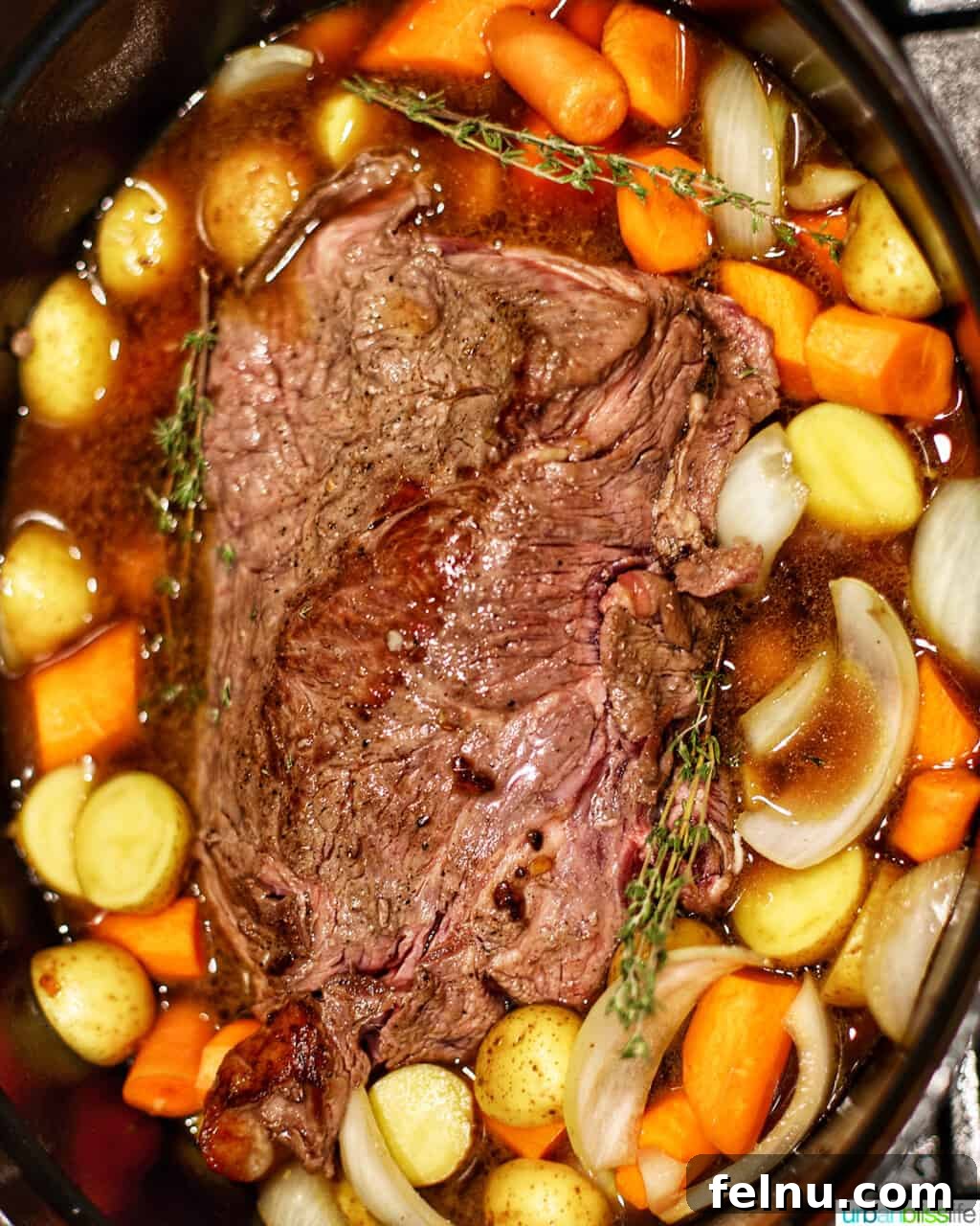 Succulent Dutch Oven Pot Roast 9 beef roast with veggies in dutch oven