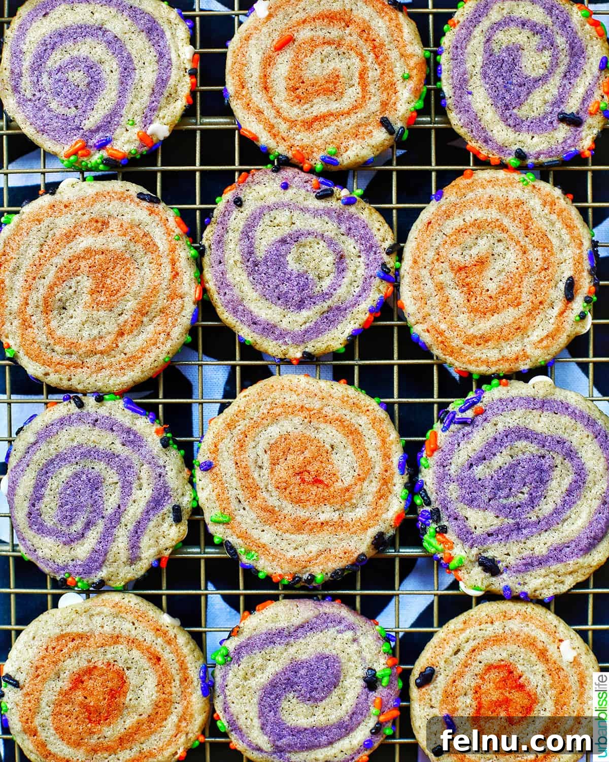 Halloween Swirl Cookies 2 Halloween Pinwheel Cookies - A Batch of Delicious Treats