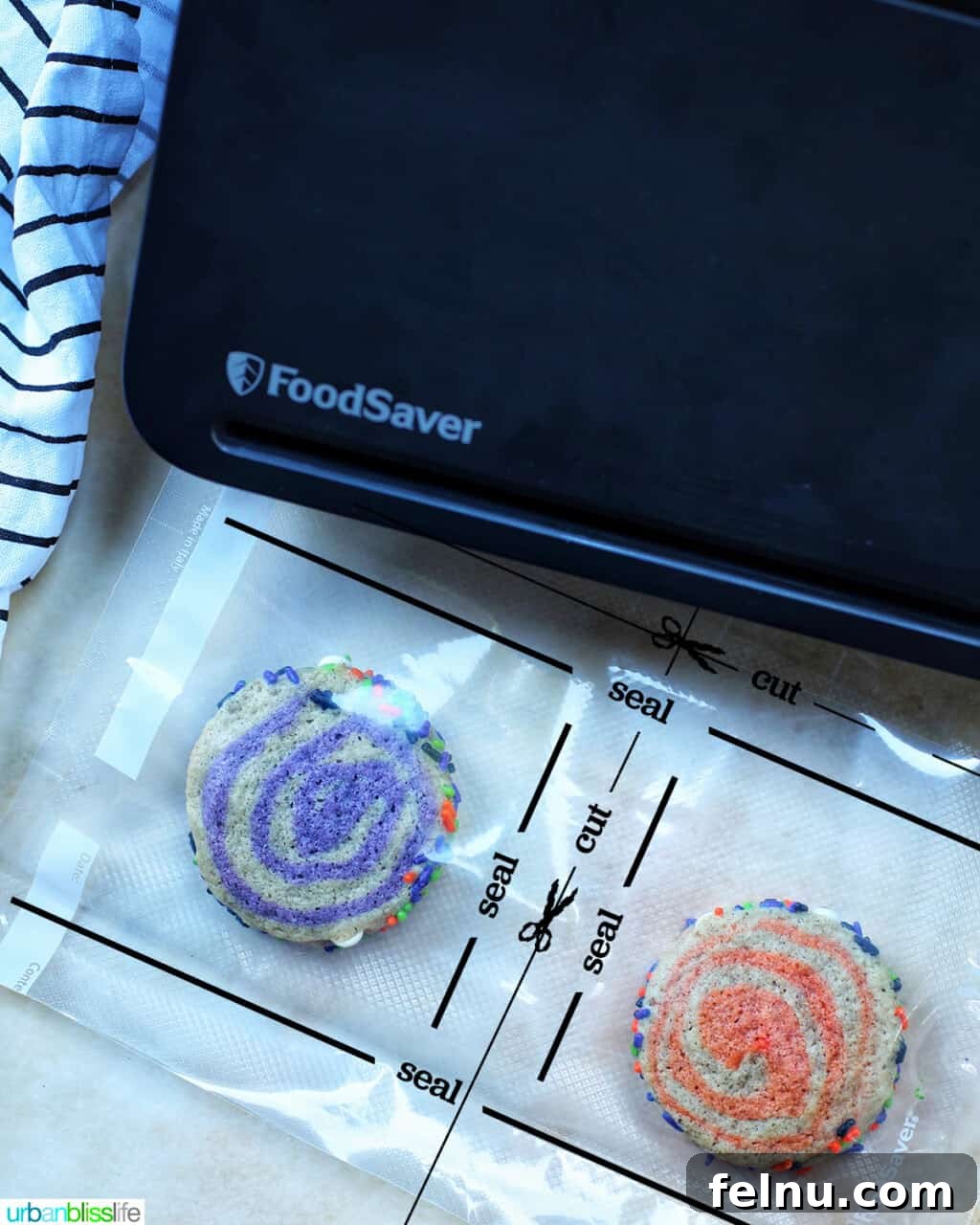 Halloween Swirl Cookies 22 FoodSaver Instructions with Halloween Pinwheel Cookies