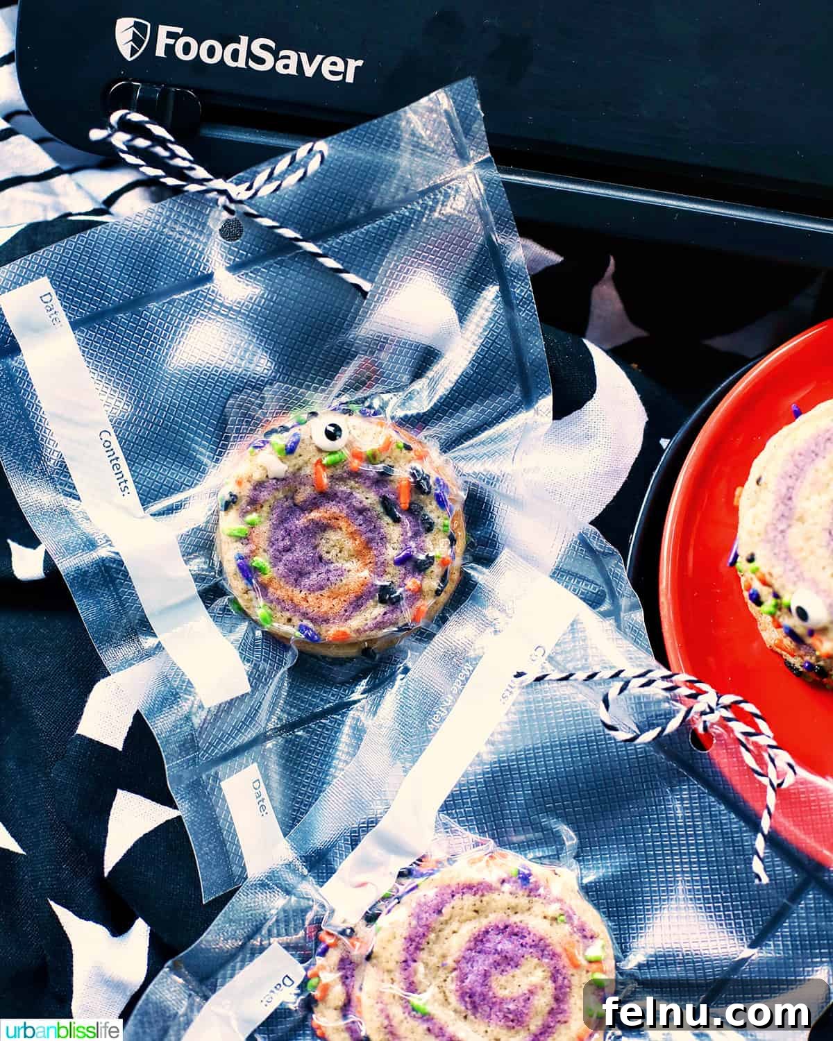 Halloween Swirl Cookies 26 Halloween Pinwheel Cookies in Individual Treat Bags
