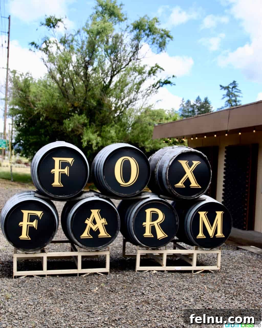 Sip Dundee Oregon Wine Country Guide 28 Fox Farms Vineyards sign