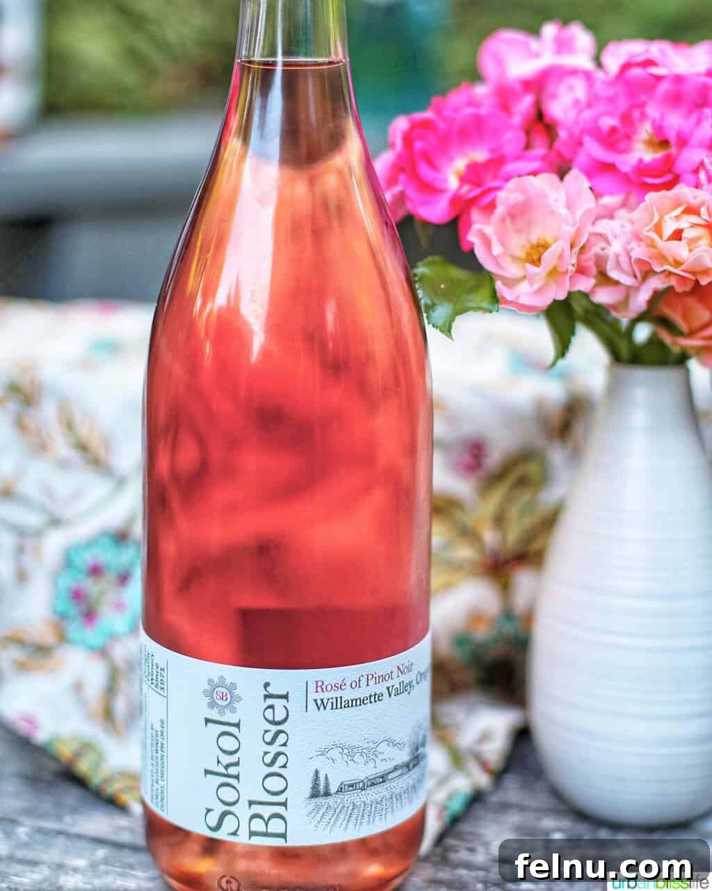 Sip Dundee Oregon Wine Country Guide 36 Sokol Blosser rose wine bottle