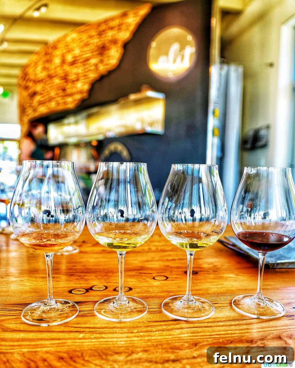 Sip Dundee Oregon Wine Country Guide 6 wine flight at Alit Wines