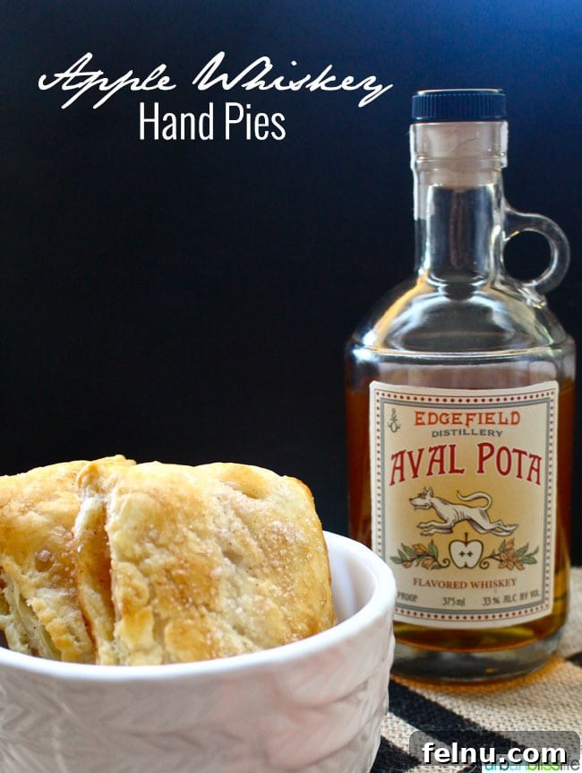 Apple Whiskey Hand Pies with a flaky crust.