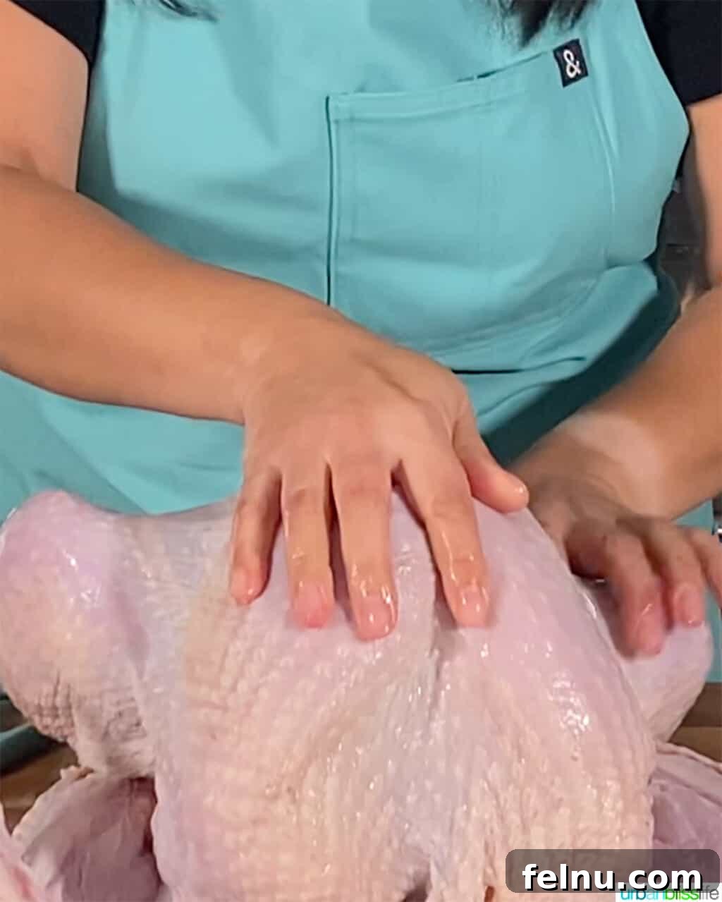 press down on turkey 