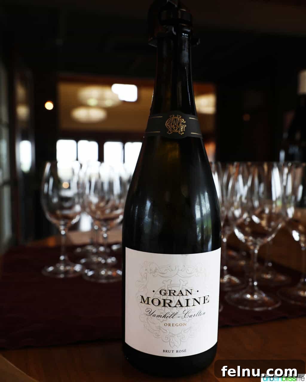 Gran Moraine Cellars 4 Gran Moraine Winery Brut Rose bottle