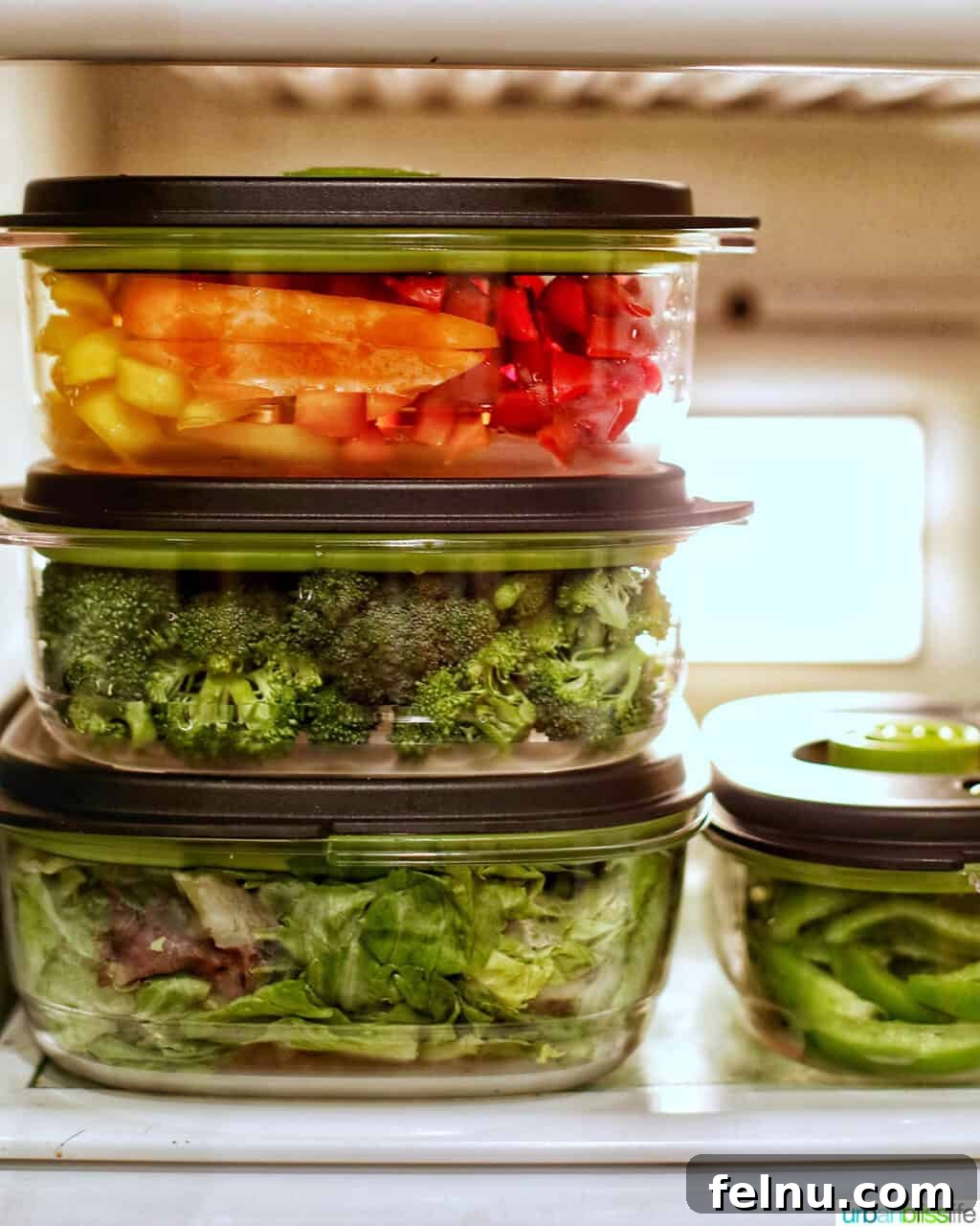 Christmas Tree Vegetable Platter 11 Vacuum-sealed vegetables in the refrigerator