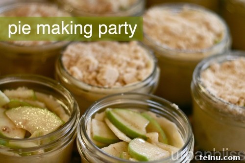 Mini Pies Mini pies in a jar ready for baking or gifting